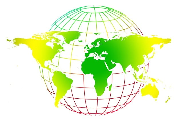 Free globe network social illustration