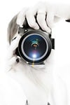 woman, camera, hand