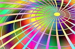 spiral, round, route