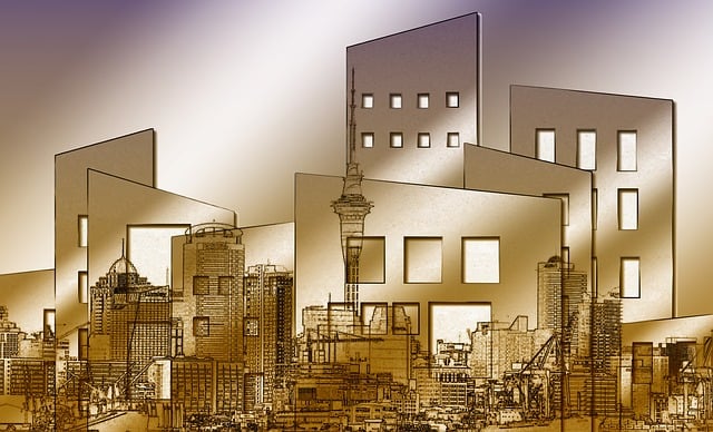 Free architecture city house illustration