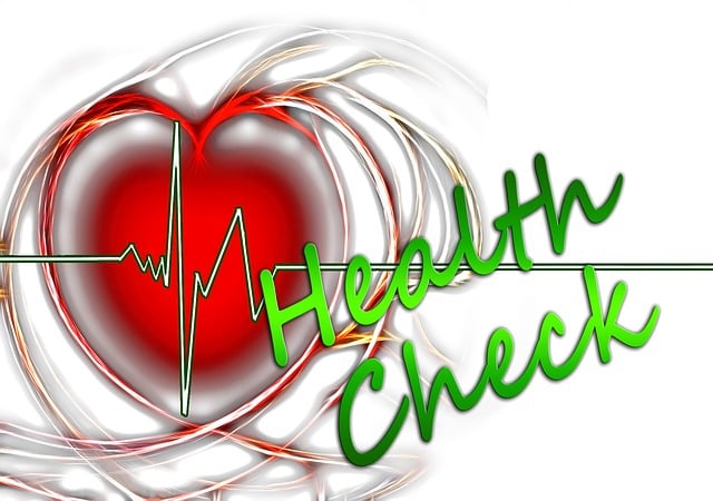 Free health examination heartbeat illustration
