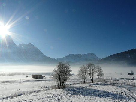 Winterlandschaft, Berge, Österreich