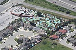 freeway, overpass, suburbia