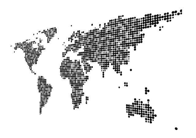 Free globe network social illustration