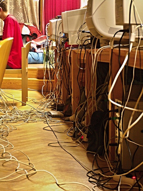Computers, Monitoren, Kabels