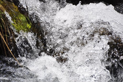 Agua, Ribeiro, Fluxo, Natureza, Gotas