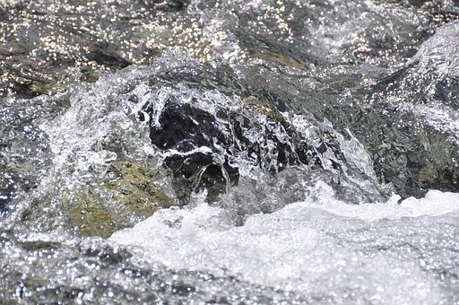 Agua, Gotas, Ribeiro, Natureza, Jorro