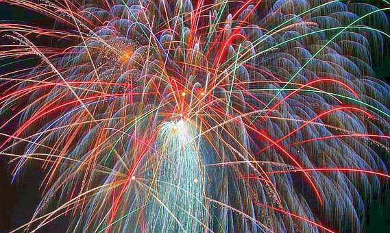 Ohňostroj, Festival, Nový Rok, Silvester