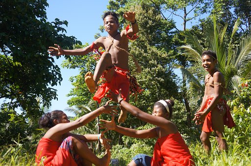 Aeta Crianças, Nativos Filipinos
