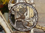 lifting crane, gear, antique