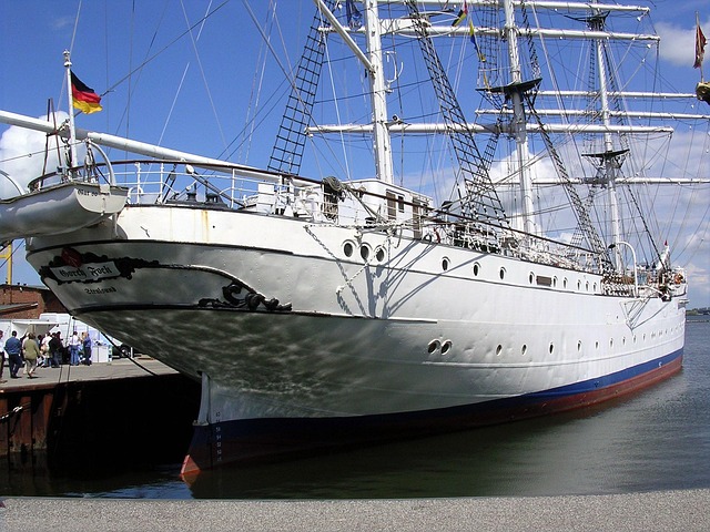 Hamn, Stralsund, Segelbåt, Museum Ship