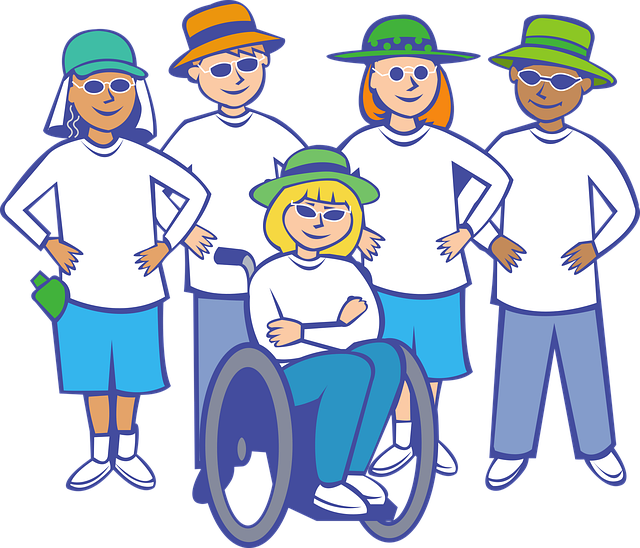 Free group people woman illustration
