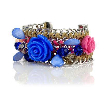 Armband, Blumentapete, Schmuck, Rose, Ms
