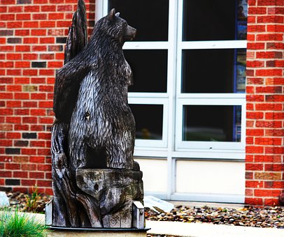 Free Bear Carving photo and picture