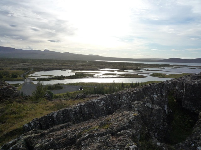 iceland, nature, landscape, tectonic plate warp
