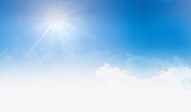 Free sun sunny cloud blue illustration