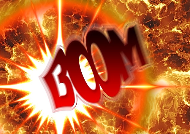 Free explosion pop fireball illustration