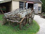 cart, wagon, wheel