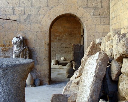 Italien, Ruinen, Skulptur, Alt, Stein