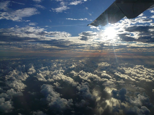 Free Aircraft Flight Clouds photo and picture