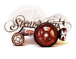 tractor, vehicle, steam engine