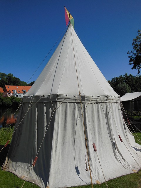 Mittelalterlich, Markt Zelt