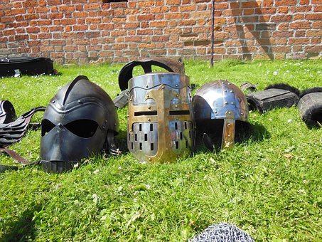 Mittelalterlich, Ritter Helme, Fass Helm
