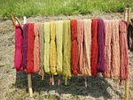 wool, woolen yarn, hand spun