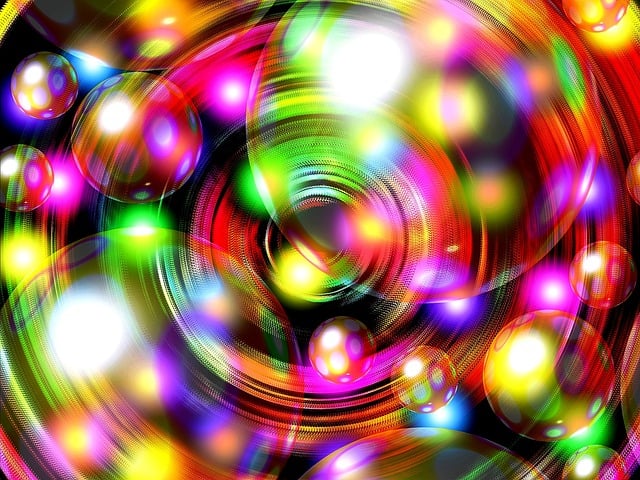 Free soap bubble multicoloured heavy going illustration
