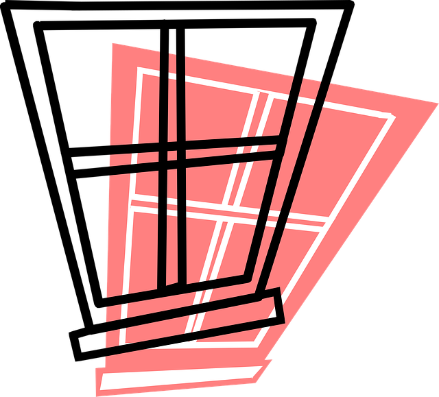 Free window shutter casement vector