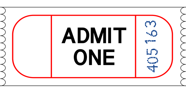 Free ticket cinema performance vector
