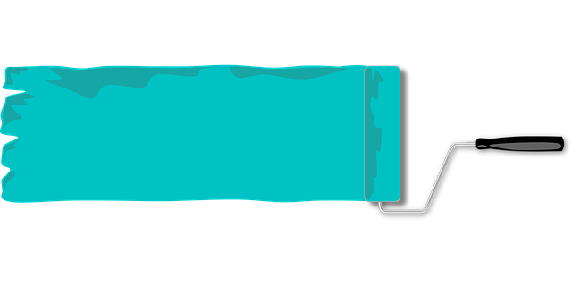 Free paint roller banner vector