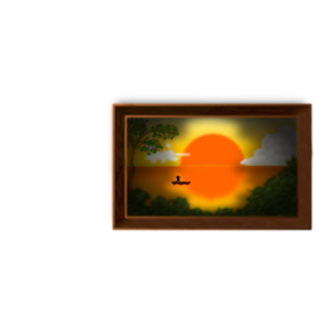 Free landscape evening sea vector