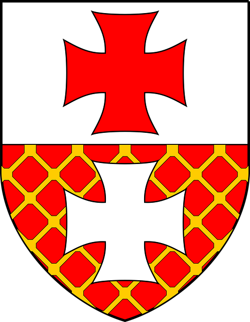 Free coat of arms crest helmet plate vector