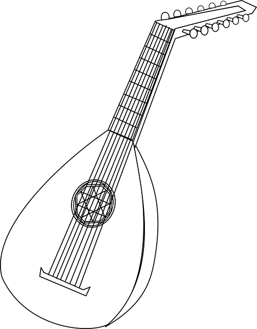 Free mandolin instrument lute vector