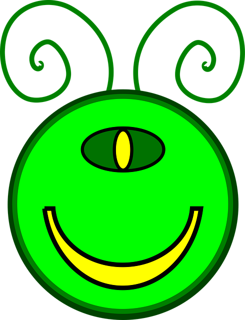 Free alien face mutant vector