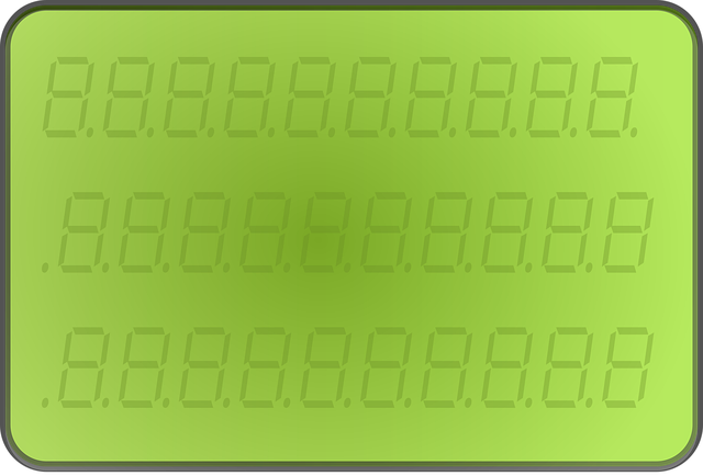 Free lcd screen display vector