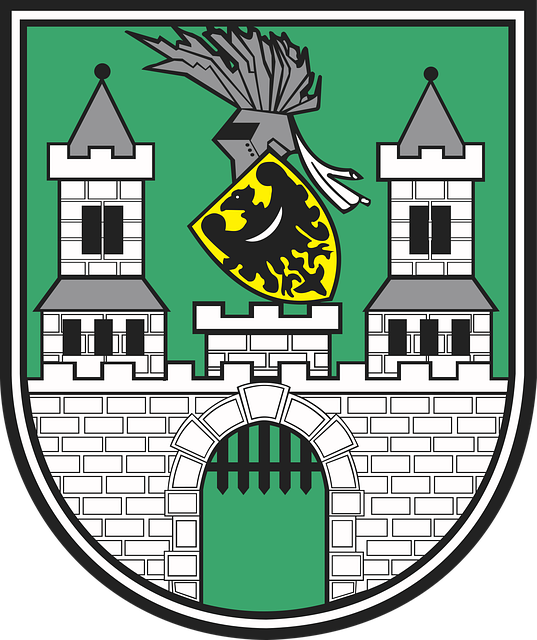 Free coat of arms poland castle vector