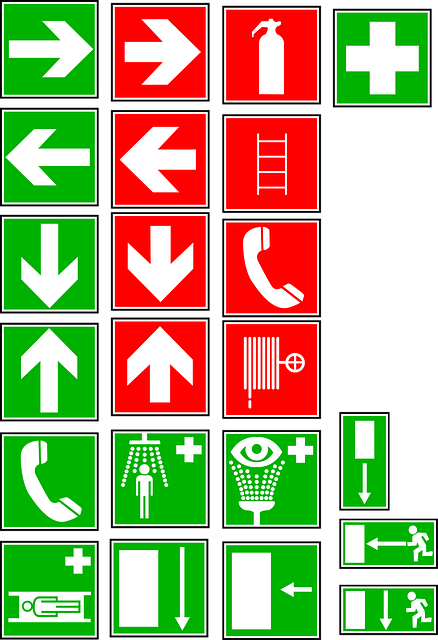 Free signs symbols directions illustration