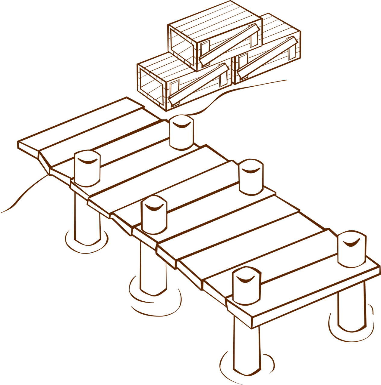 Download free HD stock image of Peer Docks Free peer docks wooden vector