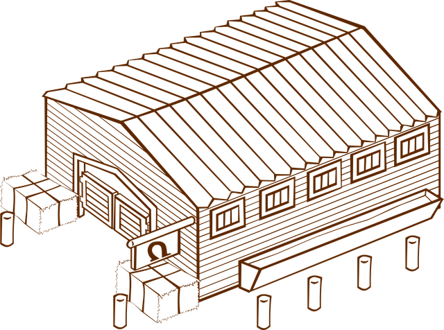 Free shack wooden house shed vector