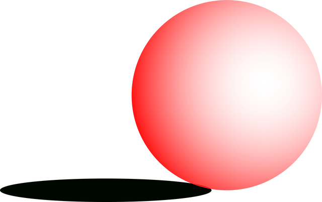 Ball, Sfære, Skygge, Orb, Rød, Rund, 3D