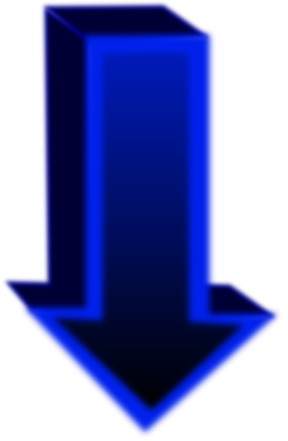 Free down arrow blue vector