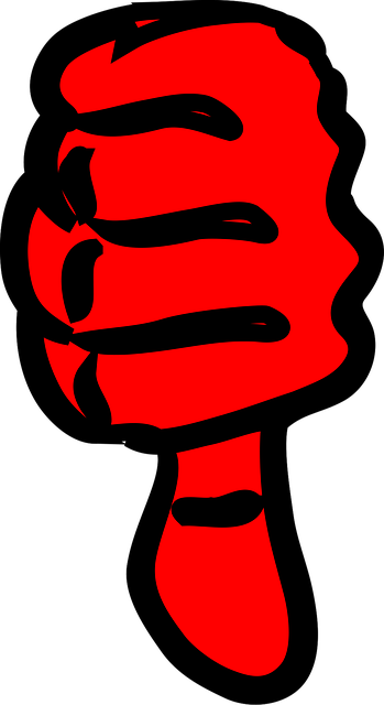 Free thumb down dislike illustration