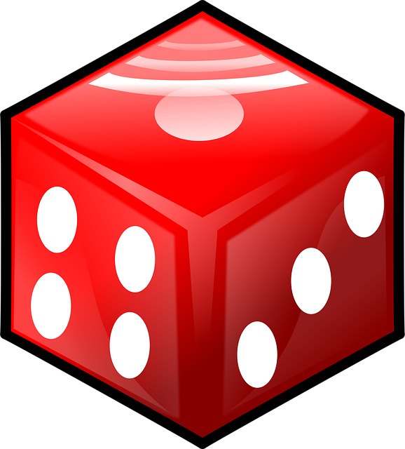 Free cube dice die vector