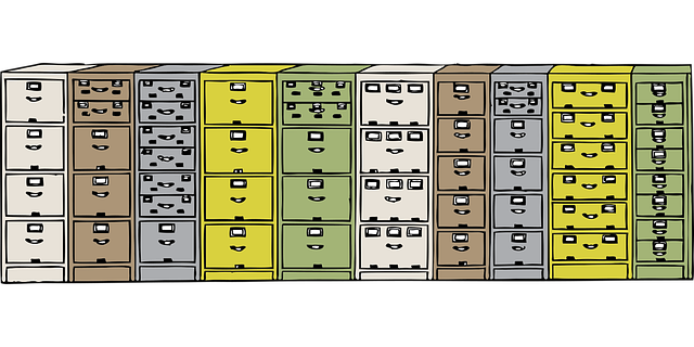 Free locker cabinet furniture vector