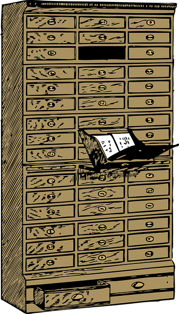 Free office furniture file illustration
