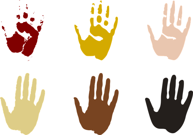 Free hand prints hands earthy vector