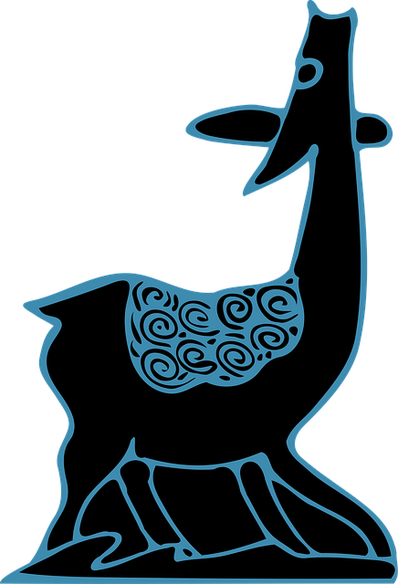 Free antelope animal batik vector
