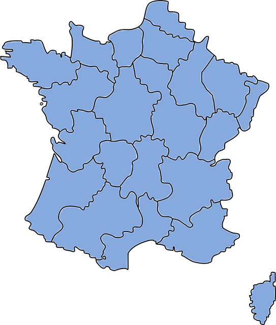 Free france europe map illustration